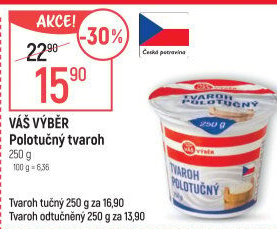 Tvaroh polotučný Váš výběr