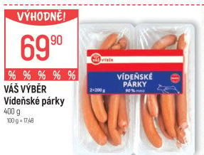 Vídeňské párky Váš Výběr