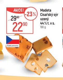 Madeta Císařský sýr 44% t. v s.