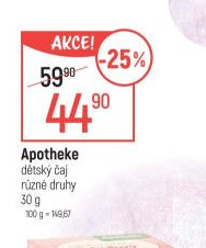 Apotheke dětský čaj