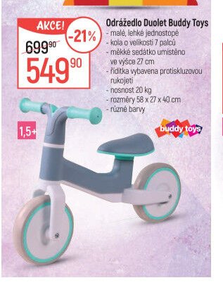 Odrážedlo Duolet Buddy Toys