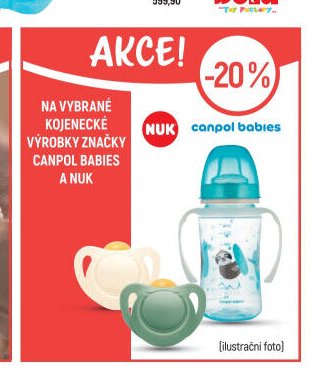 Kojenecké výrobky značky CANPOL BABIES a NUK