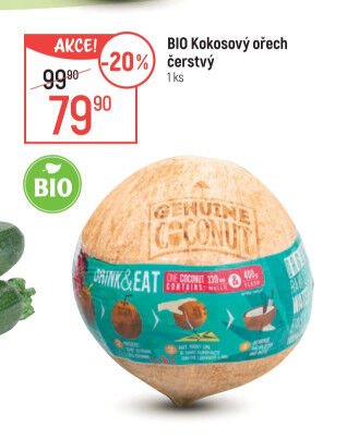 BIO Kokosový ořech čerstvý
