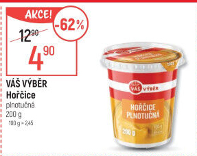 Hořčice plnotučná Váš Výběr