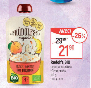 Kapsička ovocná bio Rudolfs