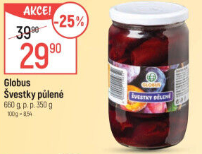 Kompot Švestky Globus