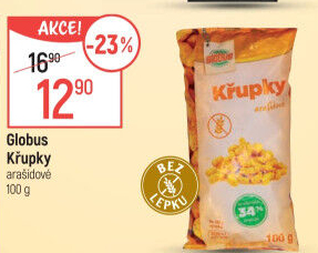 Křupky arašídové Globus
