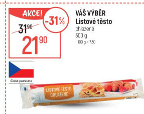 Listové těsto Váš Výběr
