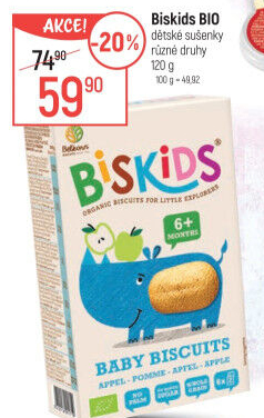Sušenky Biskids bio Belkorn