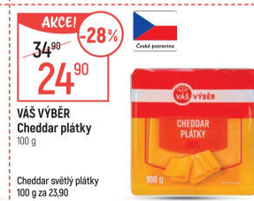 Sýr Cheddar Váš Výběr