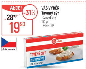 Tavený sýr Váš Výběr