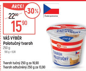 Tvaroh polotučný Váš výběr