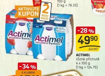 ACTIMEL různé příchutě