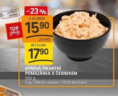 SÝROVÁ PIKANTNÍ POMAZÁNKA S ČESNEKEM