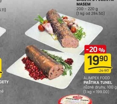 ALIMPEX FOOD PAŠTIKA TUNEL