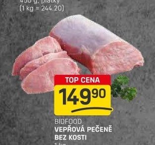 BIDFOOD VEPŘOVÁ PEČENĚ BEZ KOSTI