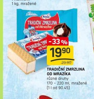 TRADIČNÍ ZMRZLINA OD MRAZÍKA