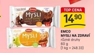 Ovesné sušenky Mysli na zdraví Emco