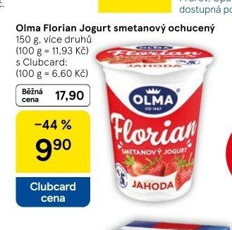 Olma Florian Jogurt smetanový ochucený