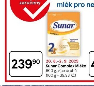 Sunar Complex Mléko
