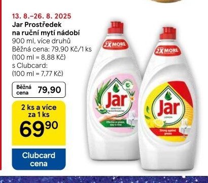 Jar Prostředek na ruční mytí nádobí