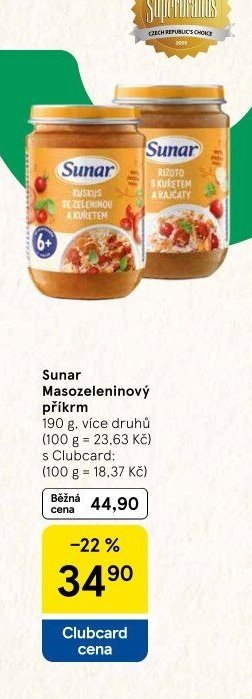 Sunar Masozeleninový příkrm