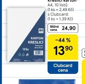 Kreslicí karton A4, 10 listů