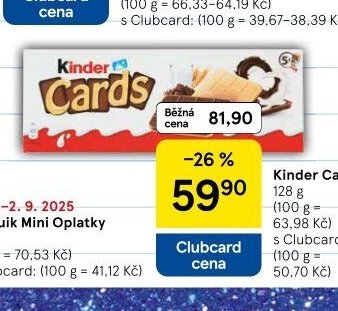 Kinder Cards 128 g