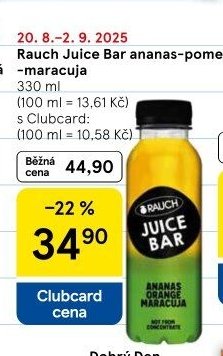 Rauch Juice Bar ananas-pomeranč-maracuja 330 ml