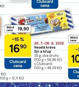 Veselá kráva Sýr a křup 35 g