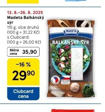 Madeta Balkánský sýr