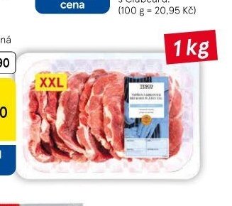 Tesco Vepřová krkovice plátky XXL 1 kg