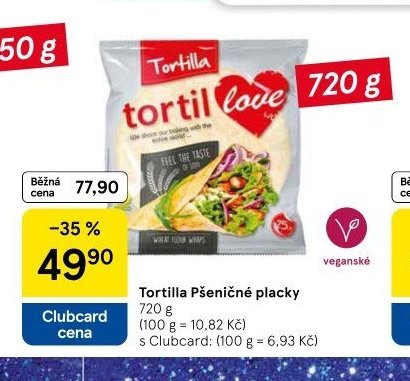 Tortilla Pšeničné placky 720 g