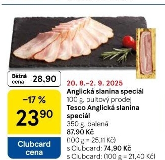 Anglická slanina speciál