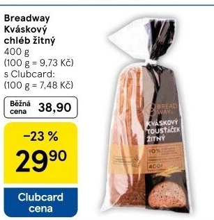 Chléb žitný kváskový Breadway