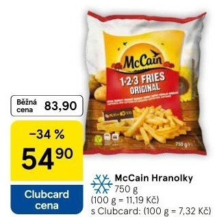 Hranolky mražené McCain