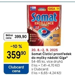 Kapsle do myčky Somat