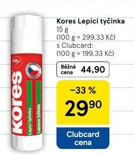 Lepidlo tyčinka Kores
