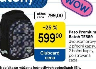 Školní batoh Paso