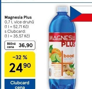 Voda ochucená plus Magnesia