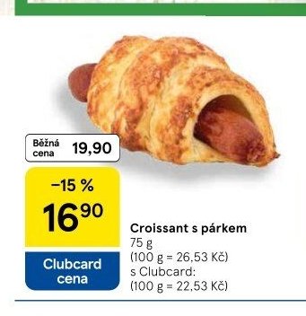 Croissant s párkem