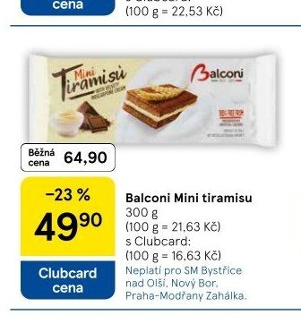Balconi Mini tiramisu