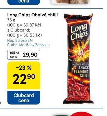 Long Chips Ohnivé chilli