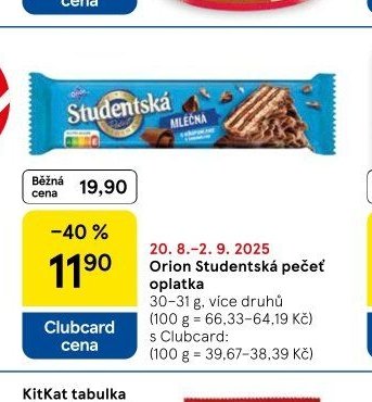 Orion Studentská pečeť oplatka