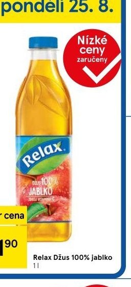 Relax Džus 100% jablko 1 l