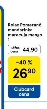 Relax Pomeranč mandarinka maracuja mango 1 l