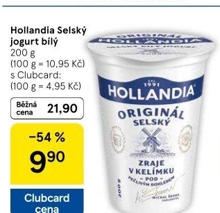 Bílý jogurt selský Hollandia
