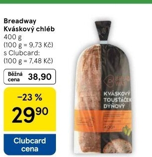 Chléb kváskový Tousťáček Breadway