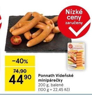 Minipárečky vídeňské Ponnath