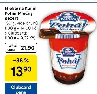 Mléčný Pohár Mlékárna Kunín